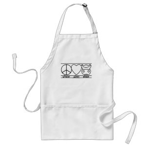 Peace Love and Cows Standard Apron