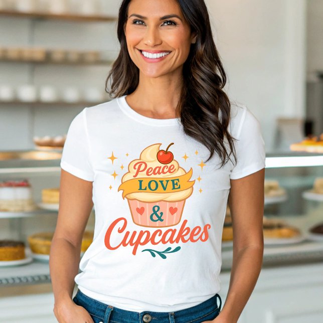 Peace love and Cupcake T-Shirt (Creator Uploaded)