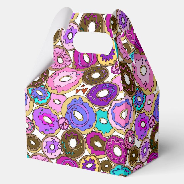 Peace Love and Doughnuts Favor Box (Back)