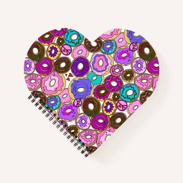 Peace Love and Doughnuts Notebook (Front)