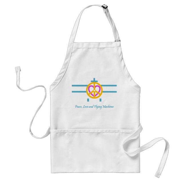Peace,  Love and Flying Machines Standard Apron (Front)