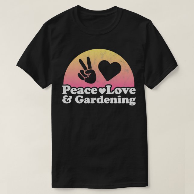 Peace Love and Gardening Pullover (Design devant)