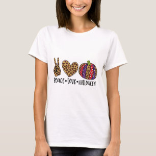 Peace, Love, and Halloween T-Shirt