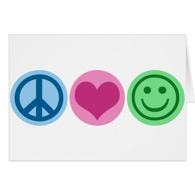 Peace Love and Happiness (Front Horizontal)