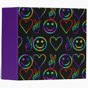 PEACE , LOVE  AND HAPPINESS BINDER