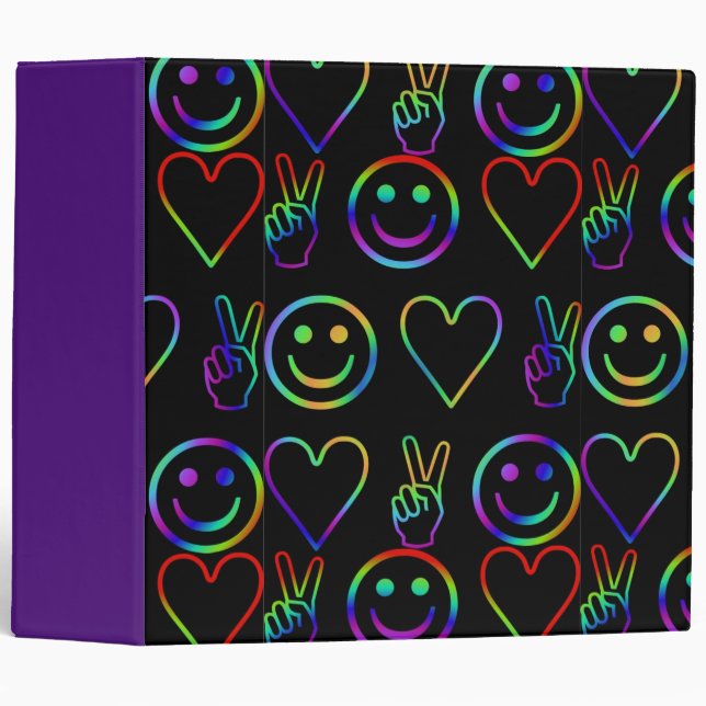 PEACE , LOVE  AND HAPPINESS BINDER (Front/Spine)