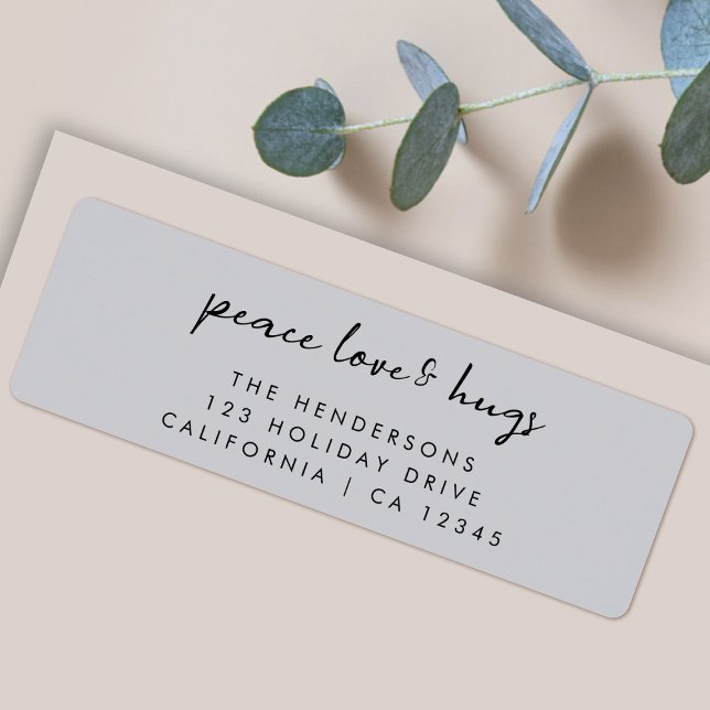 Peace Love and Hugs | Dove Gray Elegant Christmas (Creator Uploaded)