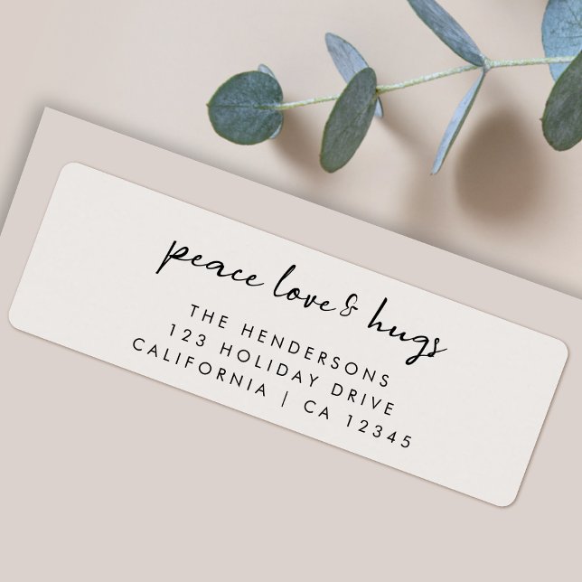 Peace Love and Hugs | minimum Christmas Dove Gray (Créateur téléchargé)