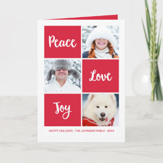 Peace Love and Joy | Custom Photo Holiday