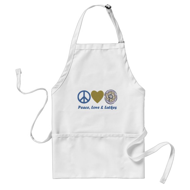 Peace, Love and Latkes Hanukkah Tees and Gifts Standard Apron (Front)