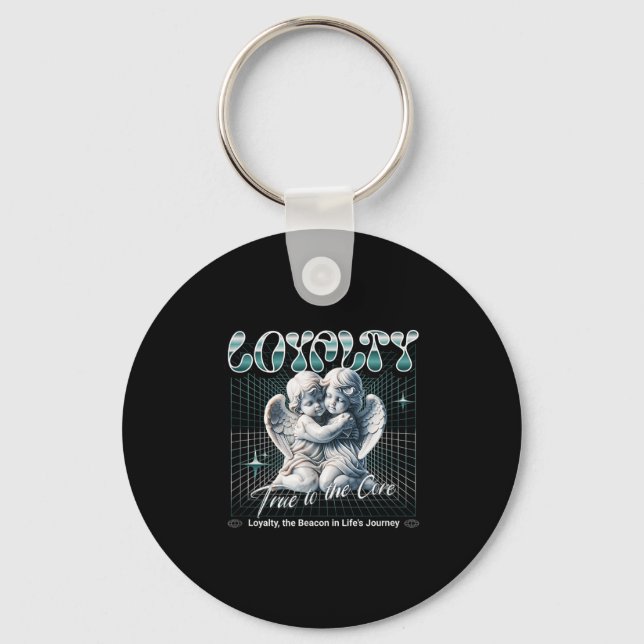 Peace Love And Loyalty - True To The Core Baby Ang Keychain (Front)