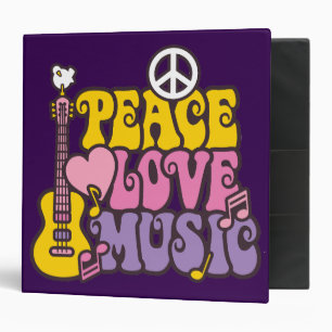Peace, Love, And Music Binder