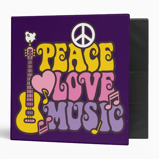 Peace, Love, And Music Binder (Front/Inside)