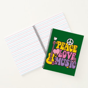 Peace, Love, And Music Notebook