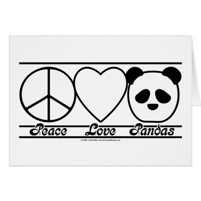 Peace Love and Pandas (Front Horizontal)