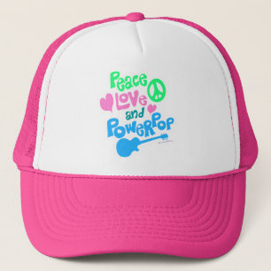 Peace, Love and Powerpop Trucker Hat
