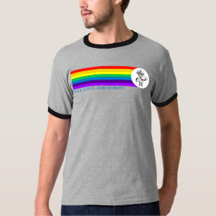 Peace, Love, and Robots T-Shirt