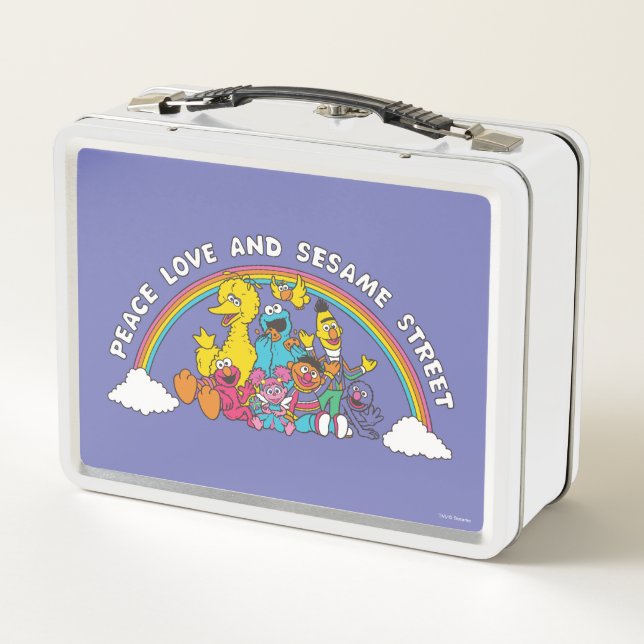 Peace, Love and Sesame Street Metal Lunch Box (Back)