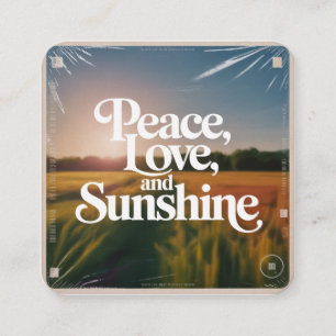 Peace, Love, And Sunshine Enclosure Card