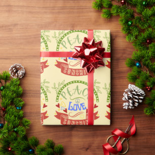 Peace, Love and Sunshine  Wrapping Paper
