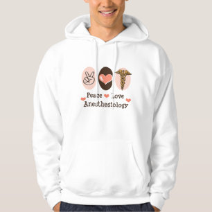 Peace Love Anesthesiology Hooded Sweatshirt