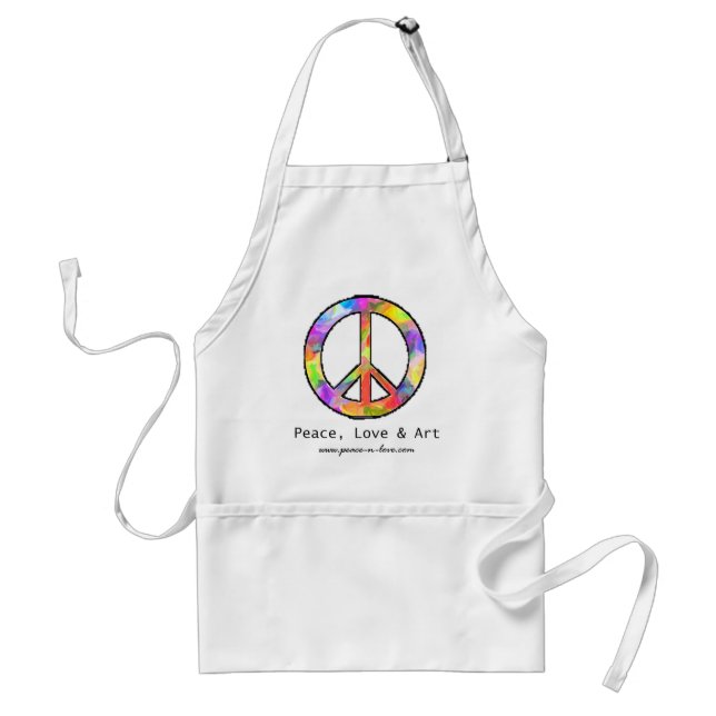 Peace, Love & Art Apron (Front)