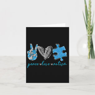 Peace Love Autism Card