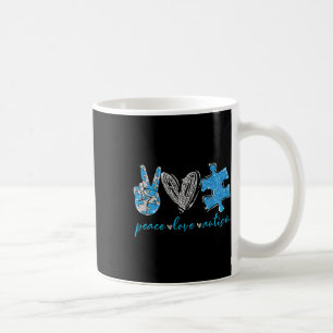 Peace Love Autism  Coffee Mug