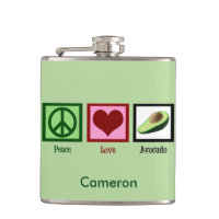 Peace Love Avocado Custom Green