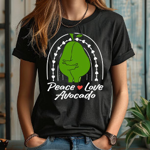 Peace Love Avocado Funny Retro Avocado Fruit Lover T-Shirt