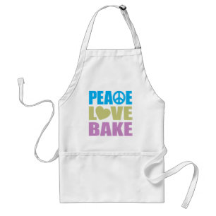 Peace Love Bake Standard Apron