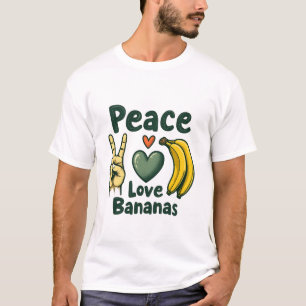 Peace Love Banana Funny Banana Lovers  T-Shirt