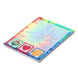 Peace, Love, Basketball Notepad