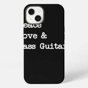 Peace Love & Bass Guitar Musician Guitaris iPhone 13 Case
