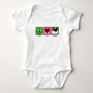Peace Love Beagles Baby Bodysuit