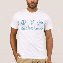 Peace . Love . Bernie - blue