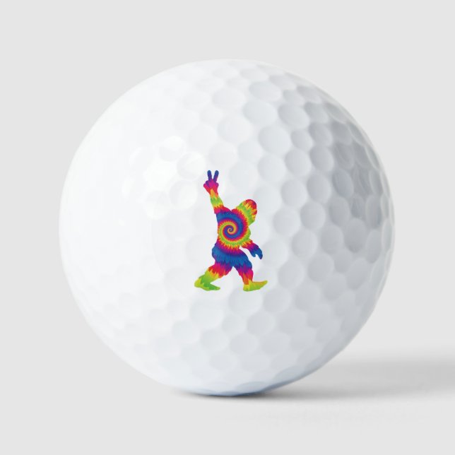 Peace Love Bigfoot - Bigfoot Lovers    Golf Balls (Front)