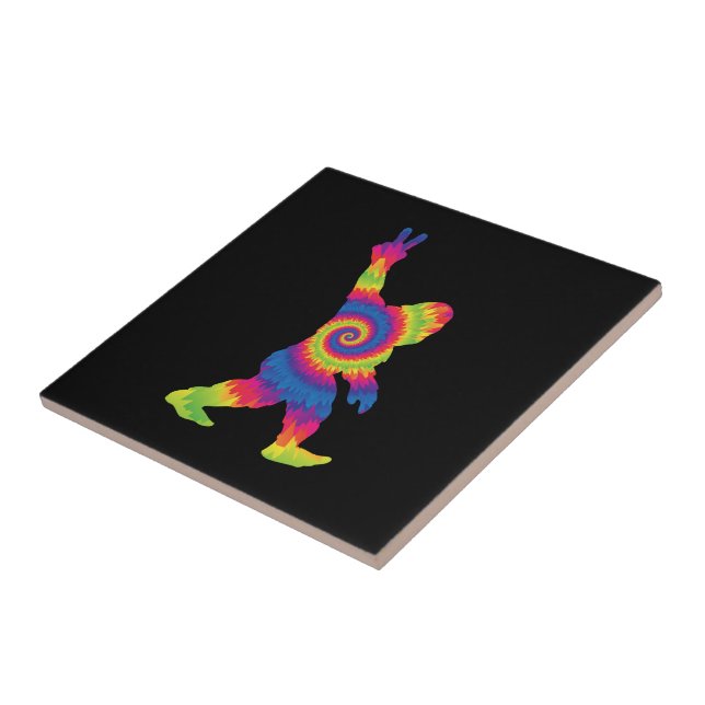 Peace Love Bigfoot - Bigfoot Lovers       Tile (Side)