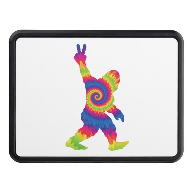 Peace Love Bigfoot - Bigfoot Lovers         Trailer Hitch Cover (Front)