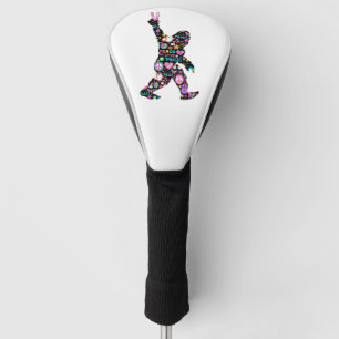 Peace Love Bigfoot Hippie Funny Bigfoot Lover Golf Head Cover