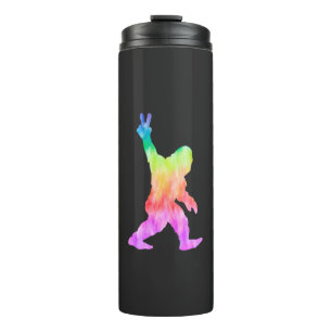 Peace Love Bigfoot Thermal Tumbler