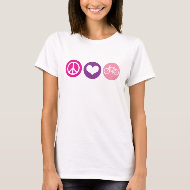 Peace Love Bike, Colour pallette 4 T-Shirt (Front)