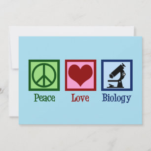 Peace Love Biology Holiday Card