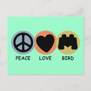 Peace Love Bird Postcard