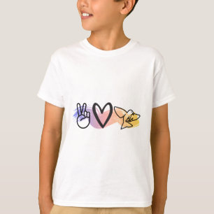 Peace love birds birding T-Shirt