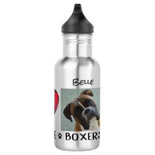 Peace Love Boxers Dog Lovers 532 Ml Water Bottle