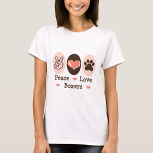 Peace Love Boxers T shirt