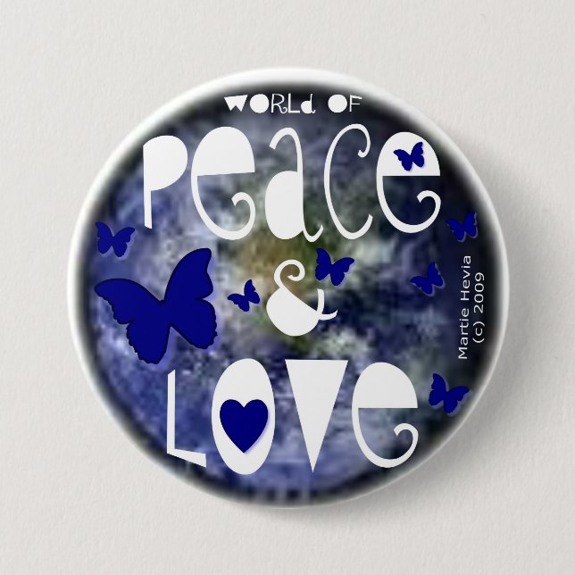 Peace & Love - Button (Front)