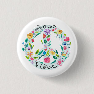 Peace Love Button