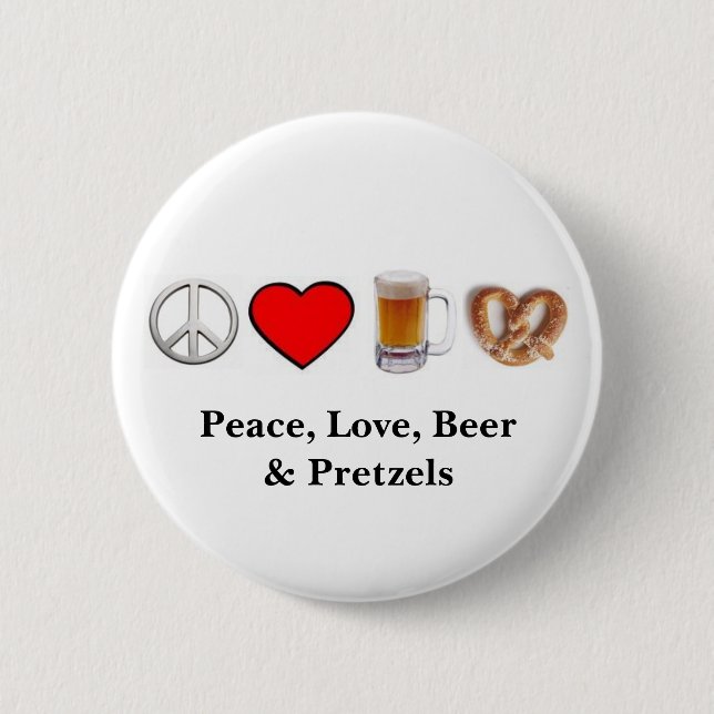 Peace, Love... Button (Front)